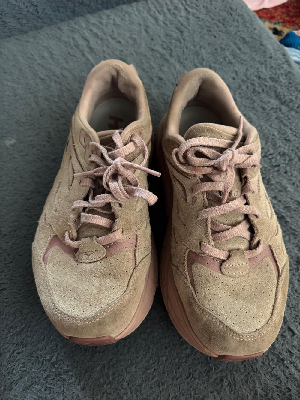 Hoka Women's Suede Athletic Sneakers